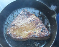 香煎牛排面包片的做法步骤9