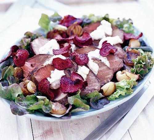 Beef fillet with beetroot & horseradish