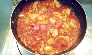 周末浪漫晚餐——黑椒上脑牛排+香肠蘑菇意面的做法步骤：5