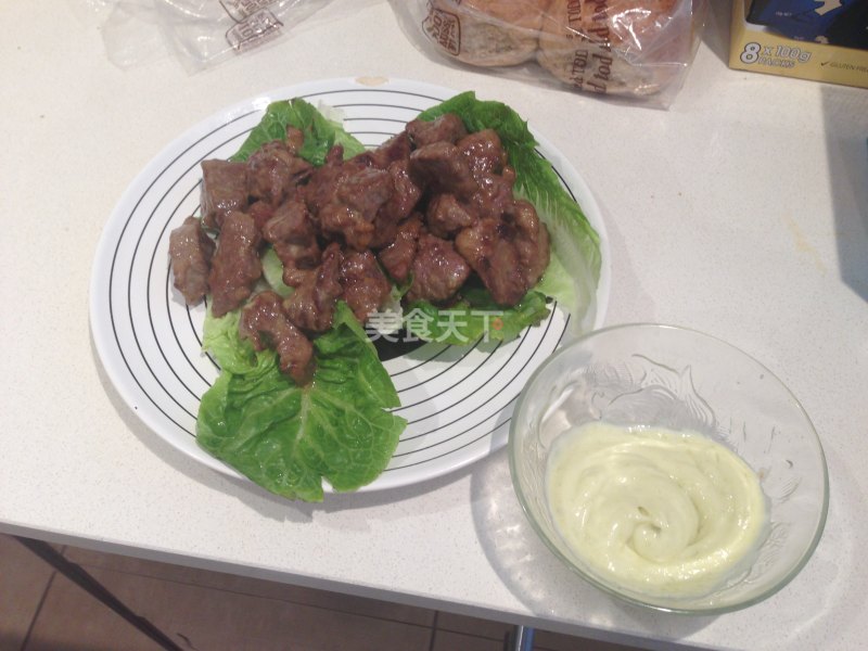 日式芥末牛肉粒的做法