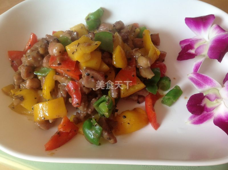 彩椒炒牛肉的做法