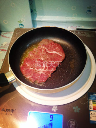 上脑牛排的做法步骤：4