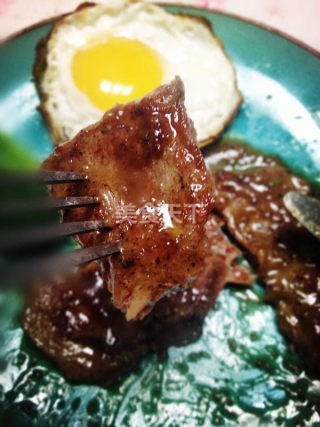 上脑牛排的做法步骤：8