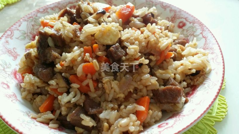 牛肉粒炒饭的做法