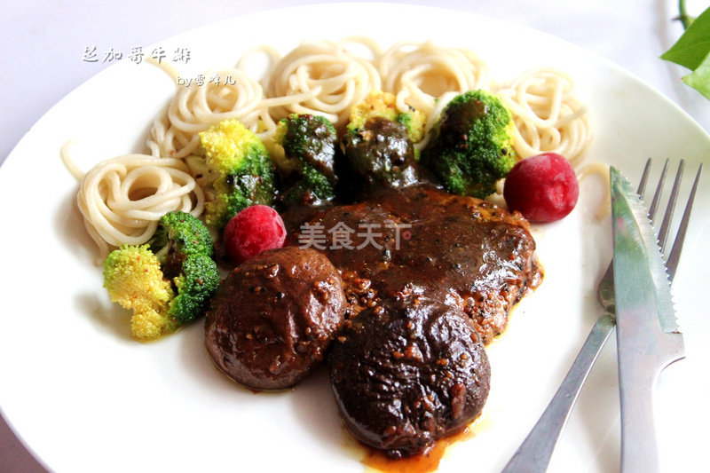 自己在家做芝加哥上脑牛排的做法