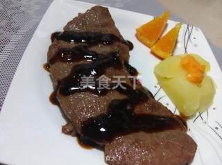 黑椒西冷牛排的做法步骤：7