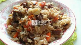 牛肉粒炒饭的做法步骤：8