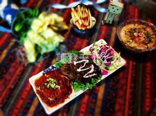 黑椒浇汁煎牛排的做法步骤：9