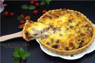 板栗牛肉粒咸派的做法步骤：32