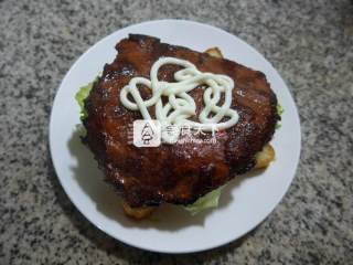 鸡蛋牛排三明治的做法步骤：5