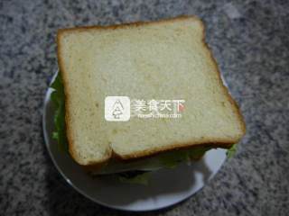 鸡蛋牛排三明治的做法步骤：8
