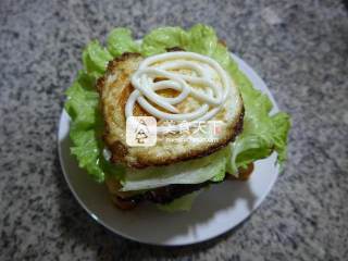 鸡蛋牛排三明治的做法步骤：7