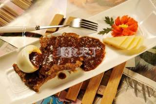 #ACA烘焙明星大赛#绿胡椒上脑牛排的做法步骤：14