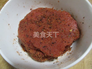 自己在家做芝加哥上脑牛排的做法步骤：4